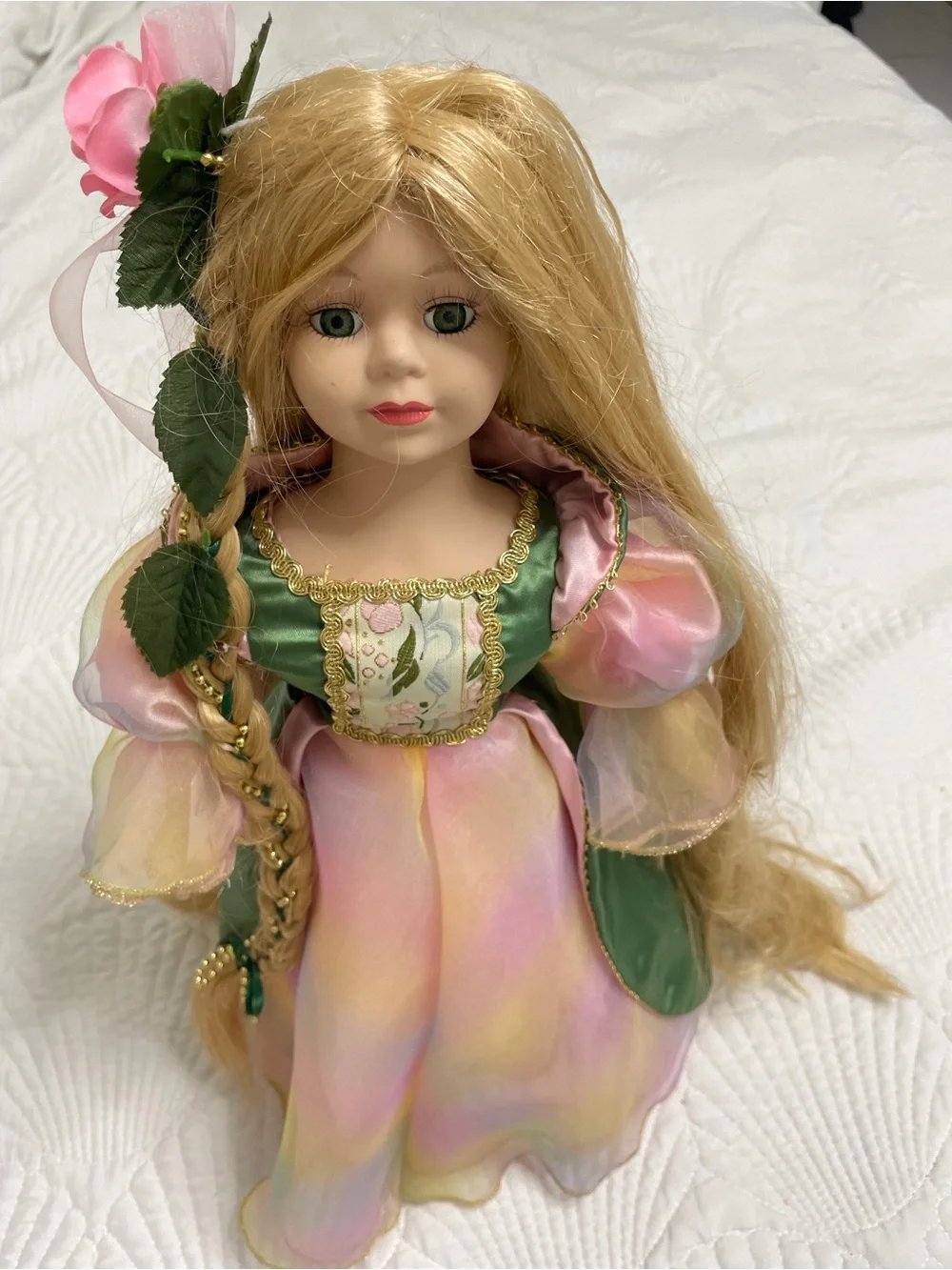 Classic 1998 Rapunzel Porcelain Doll 16